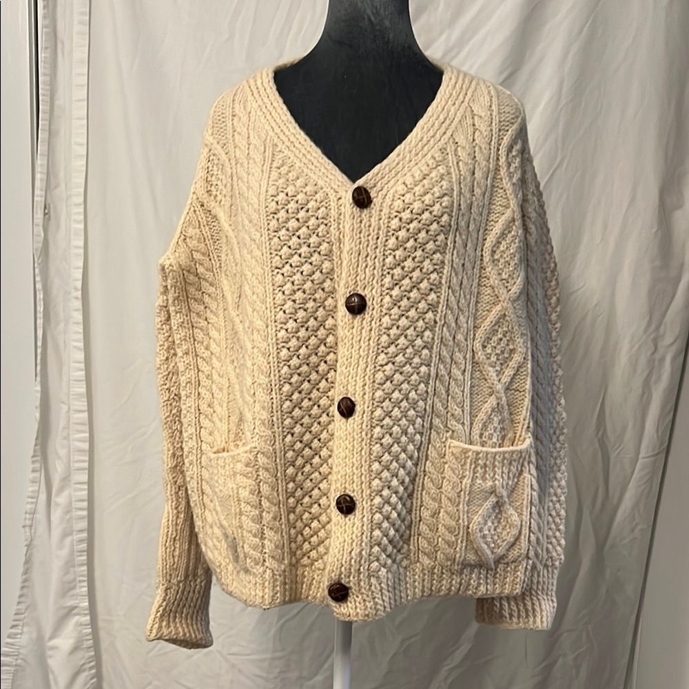 Kennedy of Ardara Irish Cable Knit Women's Sweater